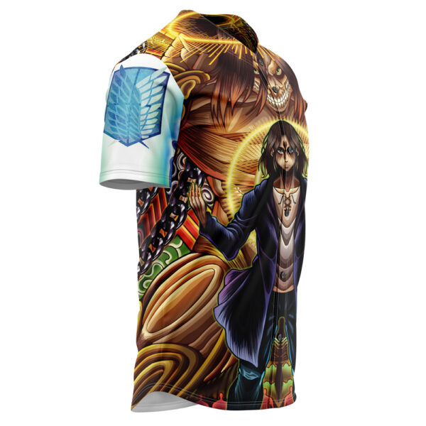 Maillot de baseball Eren Yeager Timeskip Psychédélique Attack on Titan Sans Bordure – Image 2