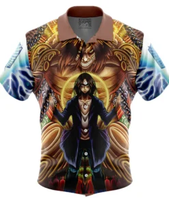 Chemise hawaïenne Trippy Eren Yeager Timeskip L’Attaque des Titans