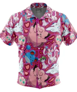 Chemise hawaïenne Type Fée Pokémon