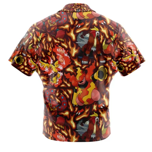 Chemise hawaïenne Pokémon Type Feu – Image 2