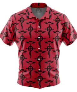 Chemise hawaïenne Croix de Flamel Fullmetal Alchemist