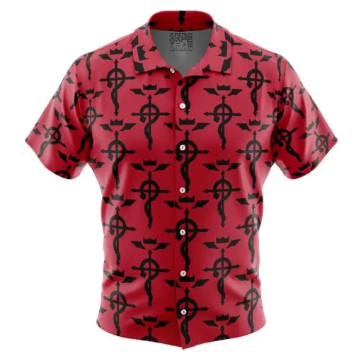 Chemise hawaïenne Croix de Flamel Fullmetal Alchemist