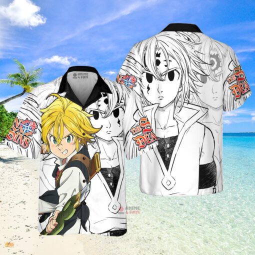 Chemise Hawaïenne Sept péchés capitaux Meliodas – Image 3