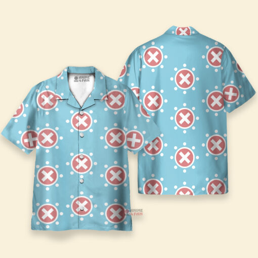 Chemise Hawaïenne Logo Chopper One Piece Bleu – Image 3
