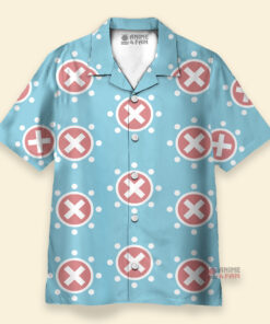 Chemise Hawaïenne Logo Chopper One Piece Bleu