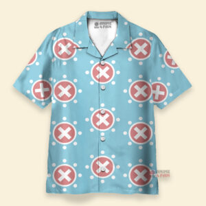 Chemise Hawaïenne Logo Chopper One Piece Bleu