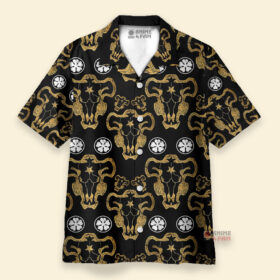 Chemise Hawaïenne Black Clover Black Bulls