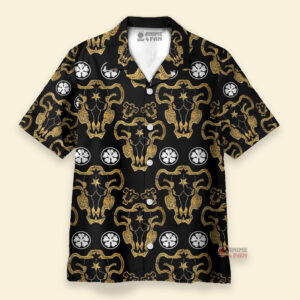 Chemise Hawaïenne Black Clover Black Bulls
