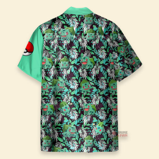 Chemise Hawaïenne Pokemon Bulbizarre Vert – Image 2