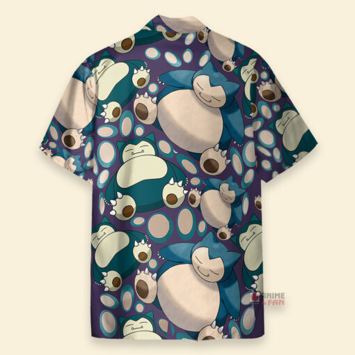 Chemise Hawaïenne Pokemon Ronflex Sommeil – Image 2