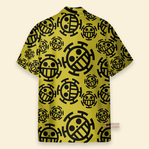 Chemise Hawaïenne One Piece Trafalgar Law Jolly Roger Jaune – Image 2