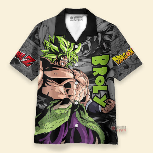 Chemise Hawaïenne Dragon Ball Broly Prêt Combat