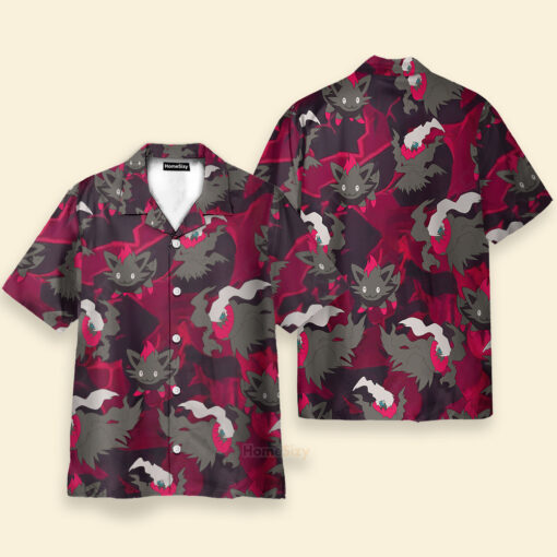 Chemise Hawaïenne Modèle sans couture Pokémon Darkrai – Image 2