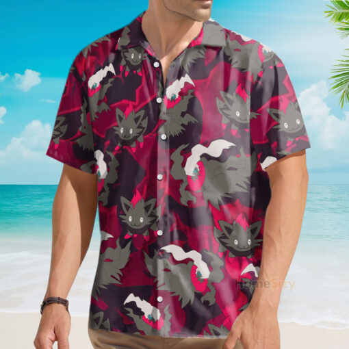 Chemise Hawaïenne Modèle sans couture Pokémon Darkrai – Image 3