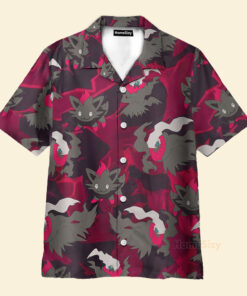Chemise Hawaïenne Modèle sans couture Pokémon Darkrai