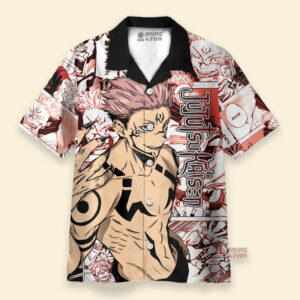 Chemise Hawaïenne Jujutsu Kaisen Sukuna Ryoumen