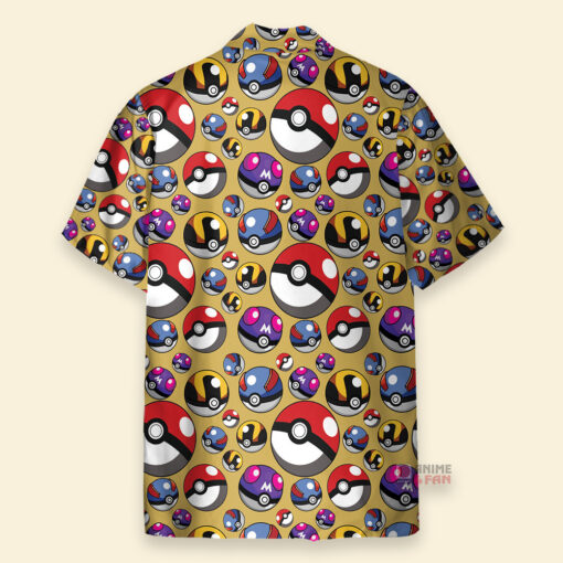 Chemise Hawaïenne Pokémon Poke Balls Plein – Image 2
