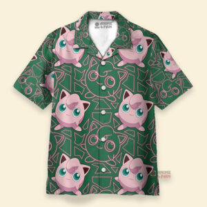 Chemise Hawaïenne Pokemon Rondoudou (Jigglypuff) Mignon