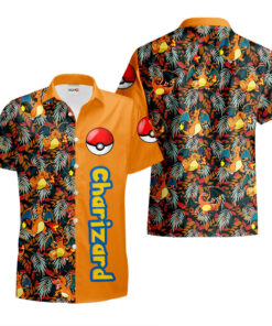 Chemise Hawaïenne Pokémon Dracaufeu (Charizard)