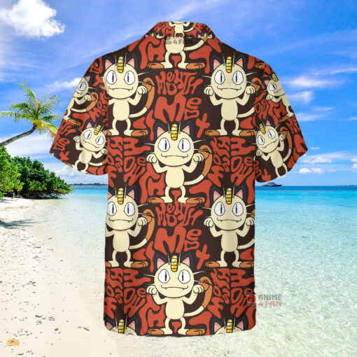 Chemise Hawaïenne Pokemon Miaouss Mignon – Image 2