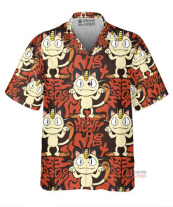 Chemise Hawaïenne Pokemon Miaouss Mignon