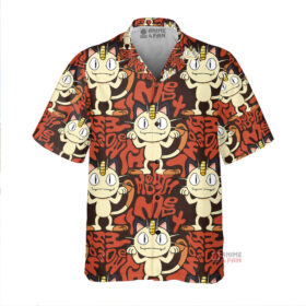Chemise Hawaïenne Pokemon Miaouss Mignon