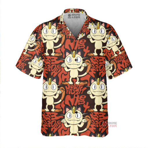 Chemise Hawaïenne Pokemon Miaouss Mignon