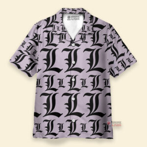 Chemise Hawaïenne Symbole de Death Note L