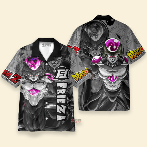 Chemise Hawaïenne Dragon Ball Noir Freezer – Image 3