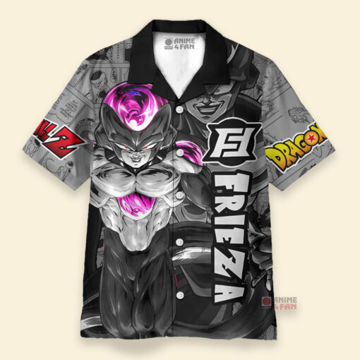 Chemise Hawaïenne Dragon Ball Noir Freezer