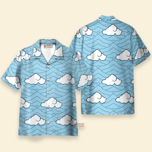 Chemise Hawaïenne Demon Slayer Sakonji Urokodaki Bleu – Image 3