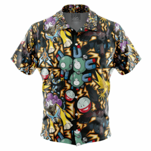 Chemise Hawaïenne Pokémon Type Électrique