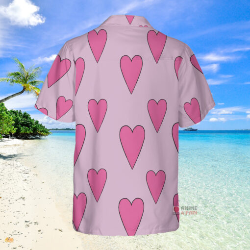 Chemise Hawaïenne One Piece Corazon Donquichotte Rosinante Coeur Rose – Image 2