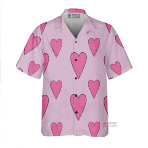 Chemise Hawaïenne One Piece Corazon Donquichotte Rosinante Coeur Rose