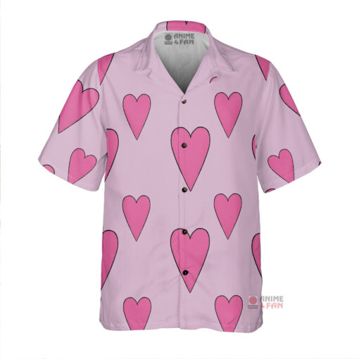 Chemise Hawaïenne One Piece Corazon Donquichotte Rosinante Coeur Rose