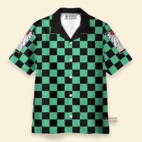 Chemise Hawaïenne Demon Slayer Kimetsu No Yaiba Tanjiro