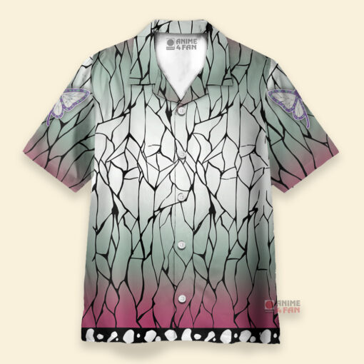 Chemise Hawaïenne Demon Slayer Shinobu Kocho Kimetsu no Yaiba