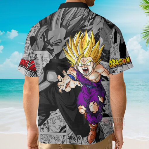 Chemise Hawaïenne Dragon Ball Gohan Super Saiyan – Image 3