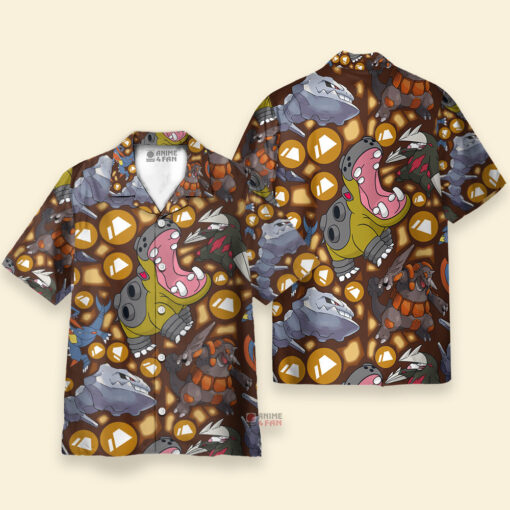 Chemise Hawaïenne Type de Pokémon au sol – Image 3