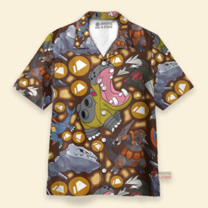 Chemise Hawaïenne Type de Pokémon au sol