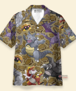 Chemise Hawaïenne Type de roche Pokémon