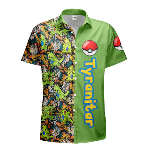 Chemise Hawaïenne Pokemon Tyranocif (Tyranitar) – Image 2