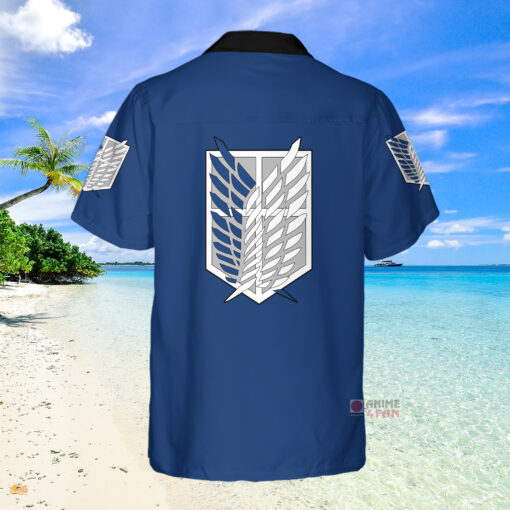 Chemise Hawaïenne Uniforme du Corps d'enquête de l'Attaque des Titans – Image 2