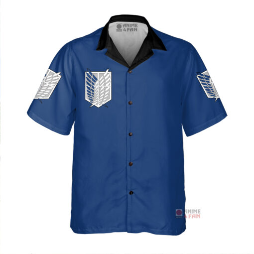 Chemise Hawaïenne Uniforme du Corps d'enquête de l'Attaque des Titans – Image 3