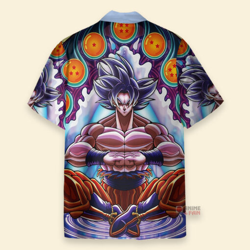 Chemise Hawaïenne Dragon Ball Super Goku Ultra Instinct Trippy – Image 2