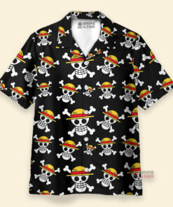 Chemise Hawaïenne Logo du pirate Luffy One Piece