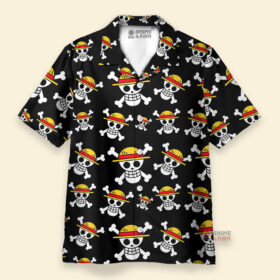 Chemise Hawaïenne Logo du pirate Luffy One Piece