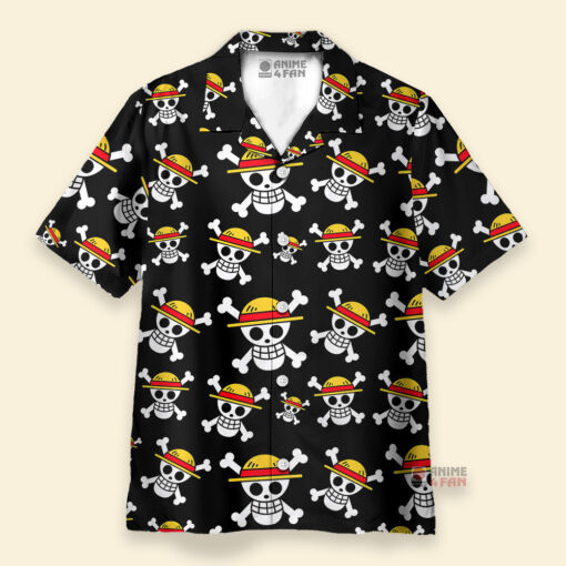 Chemise Hawaïenne Logo du pirate Luffy One Piece