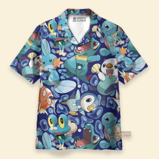Chemise Hawaïenne Démarreurs de type eau Pokémon
