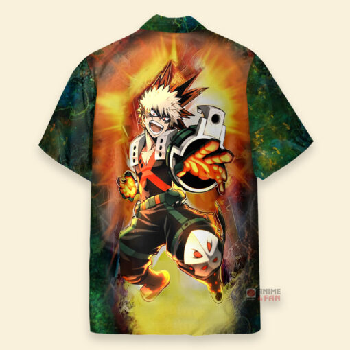 Chemise Hawaïenne My Hero Academia Combattant Bakugo flamboyant – Image 2
